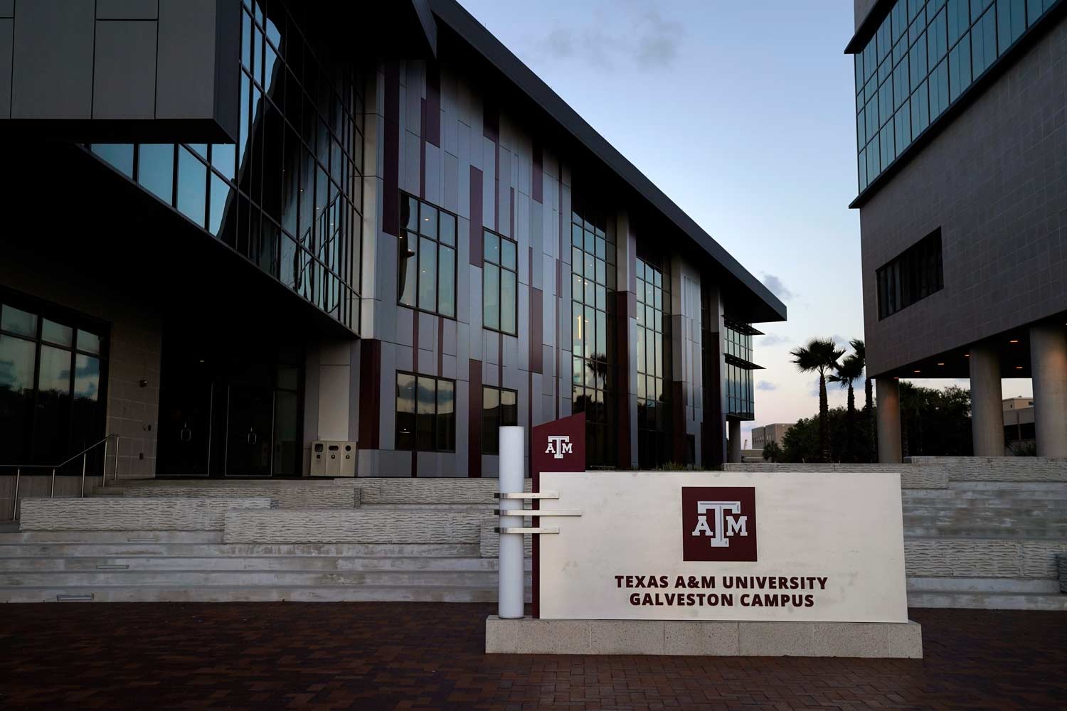 Texas A&M Galveston campus sign